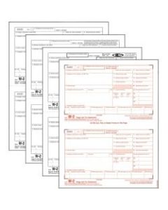 TOPS Laser W-2 Forms Kits - 4 PartCarbonless Copy - 5 1/2in x 8 1/2in Sheet Size - White Sheet(s) - 50 / Pack