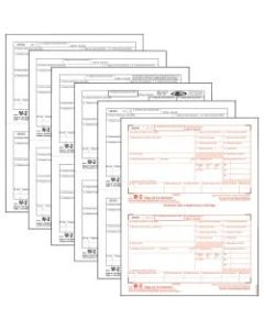 TOPS Laser W-2 Forms Kits - 6 Part - 5 1/2in x 8 1/2in Sheet Size - White Sheet(s) - 50 / Pack