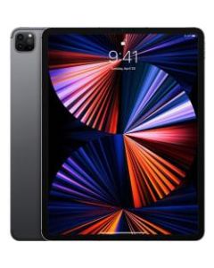 Apple iPad Pro (5th Generation) Tablet - 12.9in - 16 GB RAM - 2 TB Storage - iPadOS 14 - 5G - Space Gray - Apple M1 SoC Octa-core - 2732 x 2048 - Cellular Phone Capability - 12 Megapixel Front Camera - 9 Hour Maximum Battery