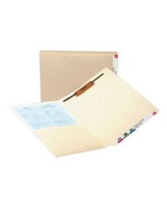 Smead End-Tab Pocket Folders With Fastener, Letter Size, Manila, Box Of 50