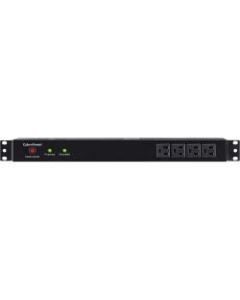 CyberPower RKBS15S4F8R Rackbar 12 - Outlet Surge with 3600 J - Clamping Voltage 400V, 15 ft, NEMA 5-15P, Straight, EMI/RFI Filtration, Black, Lifetime Warranty