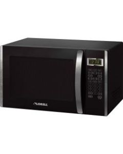 Lorell 1.6 cu ft Microwave - Single - 11.97 gal Capacity - Microwave - 11 Power Levels - FuseMetal - Countertop - Black, Silver