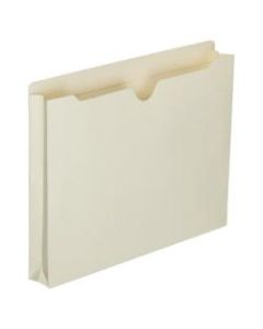 SKILCRAFT Manila Double-Ply Tab Expanding File Jackets, 1 1/2in Expansion, Letter Size Paper, 8 1/2in x 11in, 30% Recycled, Box Of 50