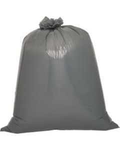 Genuine Joe Maximum Strength Trash Can Liner - 60 gal - 39in Width x 56in Length x 1.55 mil (39 Micron) Thickness - Low Density - Gray - Plastic Resin - 4800/Pallet - Food Waste, Office Waste, Can, Debris