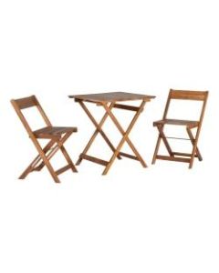 Linon 3-Piece Dixon Bistro Set, Brown
