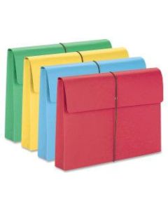 Smead Elastic Closure Expanding School Wallets, Legal Size, 2in Expansion, Assorted Colors, Pack Of 50
