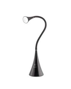 OttLite FlexNeck Desk Lamp, Adjustable Height, 26-7/8inH, Black