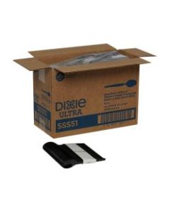 Dixie Ultra SmartStock by GP PRO Series-O Plastic Utensil Refills, Spoons, Black, 40 Spoons Per Refill, Case Of 24 Refills