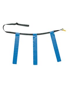 Champion Sports Triple Flag Football Belt, Waist Size 25in - 31in, Blue, Set Of 12
