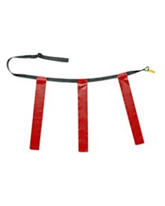 Champion Sports Triple Flag Football Belt, Waist Size 25in - 31in, Red, Set Of 12
