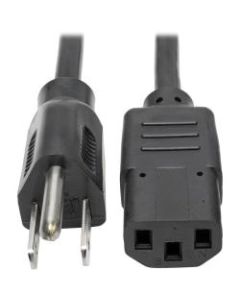 Tripp Lite 2ft Computer Power Cord Cable 5-15P to C13 13A 16AWG 2ft - (NEMA 5-15P to IEC-320-C13) 1-ft.