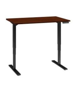 Bush Business Furniture Move 80 Series 48inW x 30inD Height Adjustable Standing Desk, Hansen Cherry/Black Base, Standard Delivery