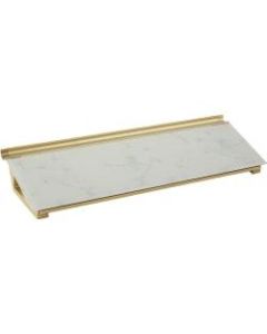 Quartet Glass Unframed Dry-Erase Whiteboard Desktop Computer Pad, 6in x 18in, Marble