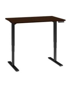 Bush Business Furniture Move 80 Series 48inW x 30inD Height Adjustable Standing Desk, Mocha Cherry/Black Base, Standard Delivery