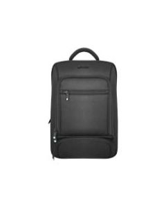 Urban Factory MIXEE Carrying Case (Backpack) for 14in Notebook - Black - Water Proof, Shock Absorbing, Water Resistant - 600D Polyester, 1680D Nylon, Poly Cotton Interior - Shoulder Strap, Handle, Trolley Strap