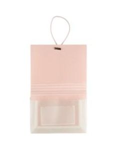 JAM Paper 6-Pocket Expanding Coupon Folder, 3in Expansion, 5-1/4in x 7in, Baby Pink