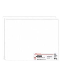 Office Depot Brand Vanishing Grid Poster Board, 22in x 28in, White, Pack Of 3
