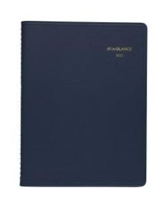 AT-A-GLANCE 13-Month Weekly Planner, 8-1/4in x 11in, Navy, January 2022 To January 2023, 7095020