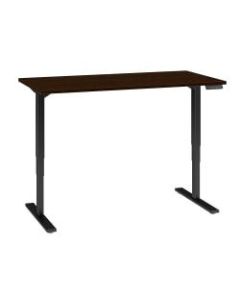 Bush Business Furniture Move 80 Series 60inW x 30inD Height Adjustable Standing Desk, Mocha Cherry/Black Base, Standard Delivery