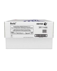 Xerox Bold Digital Coated Gloss Printing Paper, Letter Size (8 1/2in x 11in), 94 (U.S.) Brightness, 110 Lb Cover (300 gsm), FSC Certified, 200 Sheets Per Ream, Case Of 6 Reams