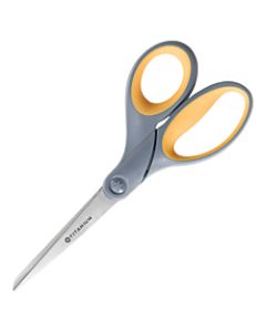 SKILCRAFT Titanium Straight Scissors, 7in, Straight, Yellow/Gray (AbilityOne 5110-01-629-6580)