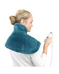 Pure Enrichment PureRelief Neck & Shoulder Heating Pad, 14in x 22in, Turquoise Blue