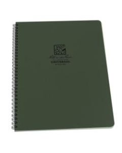 Rite in the Rain All-Weather Spiral Notebooks, Maxi Side, 8-3/4in x 11in, 84 Pages (42 Sheets), Green, Pack Of 6 Notebooks