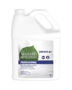 Seventh Generation Professional Hand Wash - 1 gal (3.8 L) - Bottle Dispenser - Hand - Clear - Carry Handle, Dye-free, Triclosan-free, Fragrance-free - 1 Each