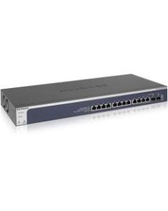 Netgear 12-Port 10-Gigabit Ethernet Smart Managed Pro Switch (XS712Tv2) - 12 Ports - Manageable - 3 Layer Supported - Modular - Twisted Pair, Optical Fiber - Rack-mountable - Lifetime Limited Warranty