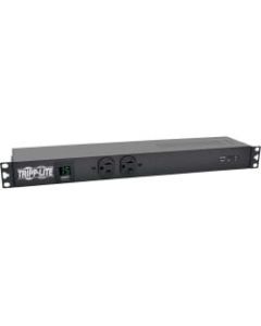 Tripp Lite PDU Metered Isobar Surge 120V 15A 5-15R 14 Outlet 5-15P 1URM - NEMA 5-15P - 14 x NEMA 5-15R - 120 V AC - 1440 W - 1U - Vertical - Wall-mountable, Rack-mountable