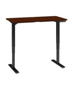Bush Business Furniture Move 80 Series 48inW x 24inD Height Adjustable Standing Desk, Hansen Cherry/Black Base, Standard Delivery