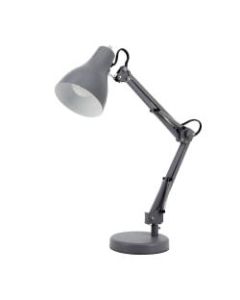 Realspace Trazio LED Architect Task Lamp, 22inH, Gray