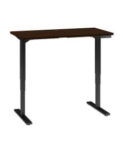 Bush Business Furniture Move 80 Series 48inW x 24inD Height Adjustable Standing Desk, Mocha Cherry/Black Base, Standard Delivery