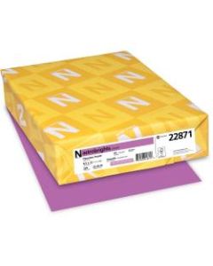 Wausau Astrobrights Laser/Inkjet Printable Multipurpose Cards, 8 1/2in x 11in, 65 Lb, 30% Recycled, Planetary Purple, Pack Of 250 Cards