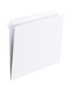 Smead FasTab Straight Tab Cut Letter Recycled Hanging Folder - 8 1/2in x 11in - Assorted Position Tab Position - Stock - White - 20 / Box