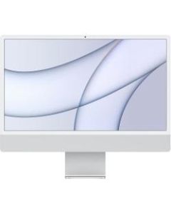 Apple iMac MGPC3LL/A All-in-One Computer - Apple M1 Octa-core (8 Core) - 8 GB RAM - 256 GB SSD - 24in 4.5K 4480 x 2520 - Desktop - Silver - Apple M1 SoC - macOS Big Sur - IEEE 802.11 a/b/g/n/ac/ax - 143 W