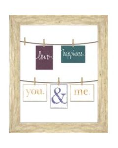 PTM Images Photo Frame, You And Me, 23inH x 1 3/4inW x 27inD, White
