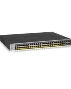 Netgear GS752TPP Ethernet Switch - 48 Ports - Manageable - 2 Layer Supported - Modular - 4 SFP Slots - Twisted Pair, Optical Fiber - Rack-mountable - Lifetime Limited Warranty