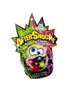 After Shocks Popping Candy, 0.053 Oz, Pack Of 20 Pouches, Box Of 18 Packs