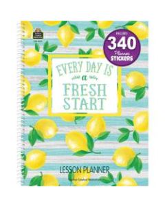 Teacher Created Resources 40-Week Lesson Planner, 8-1/2in x 11in, Lemon Zest