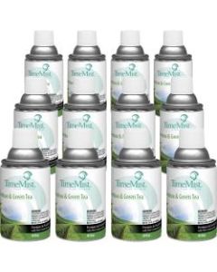 TimeMist Metered 30-Day Bamboo/Green Tea Scent Refill - Spray - 6000 ft³ - 5.3 fl oz (0.2 quart) - Green Tea, Bamboo - 30 Day - 12 / Carton - Odor Neutralizer, Long Lasting