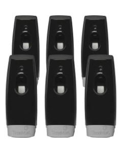TimeMist Settings Air Freshener Dispenser - 0.13 Hour, 0.25 Hour, 0.50 Hour - 2 x AA Battery - 6 / Carton - Black