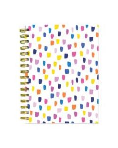 TF Publishing Undated Spiral Journal, 7in x 9in, Bright Dots