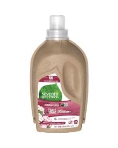 Seventh Generation Natural Liquid Laundry Detergent, Geranium Blossoms And Vanilla Scent, 50 Oz, Carton Of 6 Bottles