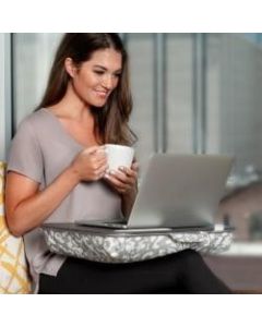 LapGear Designer Lap Desk, 17-3/4in x 13-3/4in, Gray Argyle