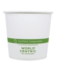 World Centric Paper Bowls, 24 Oz, White, Carton Of 500 Bowls