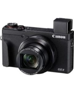 Canon PowerShot G5 X Mark II 20.1 Megapixel Compact Camera - Black - 1in Sensor - Autofocus - 3in Touchscreen LCD - 5x Optical Zoom - 4x Digital Zoom - Optical (IS) - 5472 x 3648 Image - 3840 x 2160 Video - HD Movie Mode - Wireless LAN