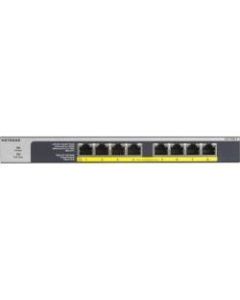 Netgear 8-Port PoE/PoE+ Gigabit Ethernet Unmanaged Switch (GS108LP) - 8 Ports - Gigabit Ethernet - 1000Base-T - 2 Layer Supported - AC Adapter - Twisted Pair - Wall Mountable, Desktop, Rack-mountable - Lifetime Limited Warranty