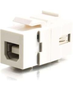 C2G Snap-In USB A/B Female Keystone Insert Module - White - White