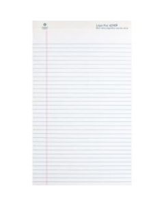 Business Source Micro - Perforated Legal Ruled Pads - Legal - 50 Sheets - 0.34in Ruled - 16 lb Basis Weight - 8 1/2in x 14in - White Paper - Micro Perforated, Easy Tear, Sturdy Back - 12 / Dozen